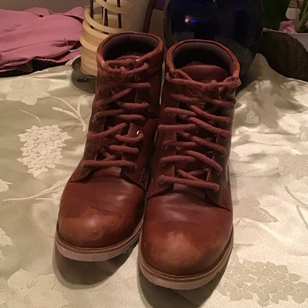 Femme Brown Leather Timberland Boots
